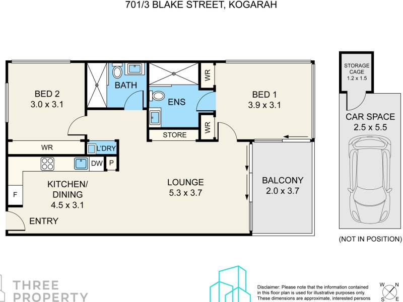 701/3 Blake Street, Kogarah, NSW 2217 AUS